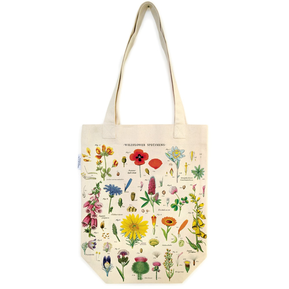 Cavallini, Canvas, Tote, Bag, Wild Flowers